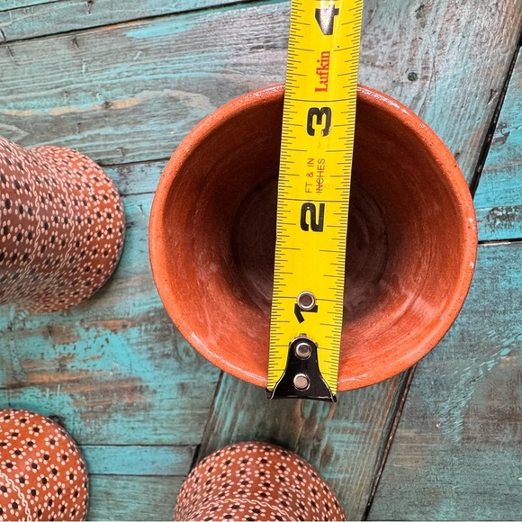 Studio Art Handleless Pottery Mug Tea Cup Tumblers Set of 4 - Picture 2 of 9